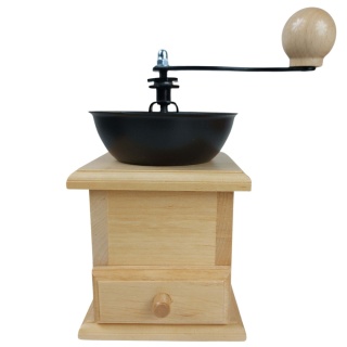 Młynek Do Kawy Drewniany Tradycyjny Klasyczne Ręczne Młynki z Korbką