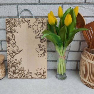 Mała Deska Do Krojenia Bukowa Deseczka Drewniana z Grawerem Kuchenne Deski