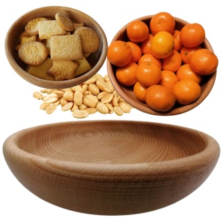 Miska Drewniana Na Kaszę Na Orzeszki Ryż Na Imprezę Miseczka Ekologiczna 18