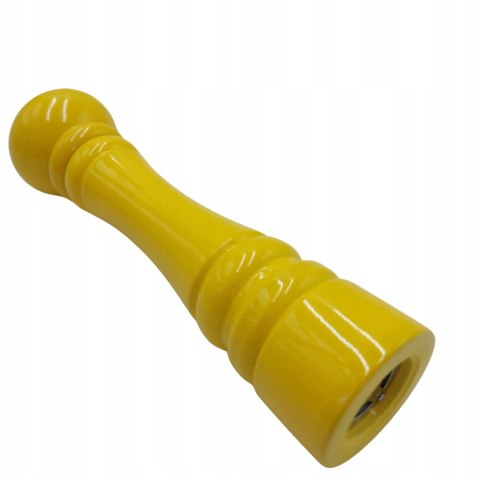 Młynek Do Mielenia Przypraw Drewniany Żółty Młynek Na Sól Pieprz Zioła