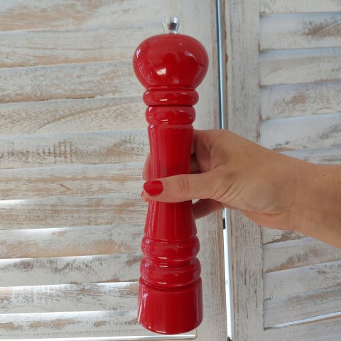 Młynek Do Mielenia Przypraw Drewniany Żółty Młynek Na Sól Pieprz Zioła