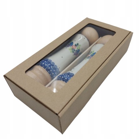 Młynek Do Pieprzu Soli Zestaw Młynków Do Przypraw Drewniano-Ceramiczny