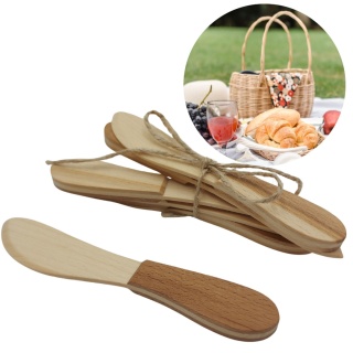 Nóż Do Masła Drewniany Nożyk Do Smalcu Zestaw 6szt Nożyki Do Smarowania