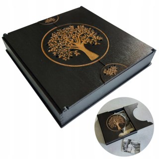 Pudełko Na Pendrive Zdjęcia Pamiątki Drewniane Pudełeczko Kasetka Prezent