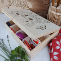 Drewniane Pudełko Na Herbatę Herbaciarka Drewniana z Grawerem