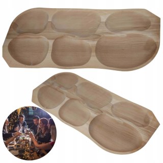 Ekologiczny Półmisek Drewniany na Wesele i Restauracje – Duży Drewniany Talerz z Bukowego Drewna