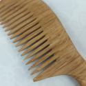 Drewniany Grzebień z Rączką Antystatyczny Do Czesania Włosów