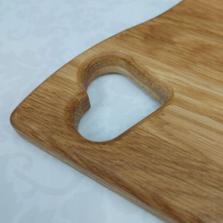 Zestaw Desek Do Krojenia na Stojaku Trzy Dębowe Deski z Sercem