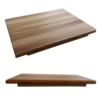 Dębowa Deska do Krojenia z Blokadą 45 cm – Stabilna, Wielofunkcyjna, Polska Produkcja