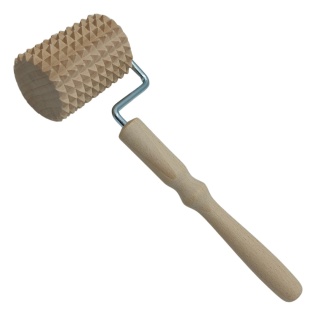 Drewniany Masażer Antycellulitowy z Rączką - Roller Do Masażu Ciała