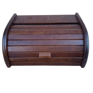 Mały Drewniany Chlebak Pojemnik Na Chleb Bułki Bukowy Eko Brązowy