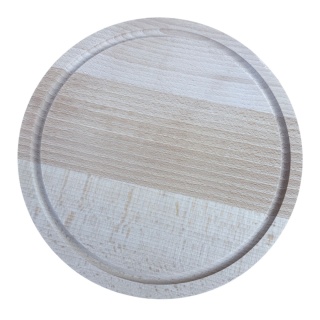 Okrągła Drewniana Deska 25 cm – Ekologiczna, Polski Producent, z Rowkiem