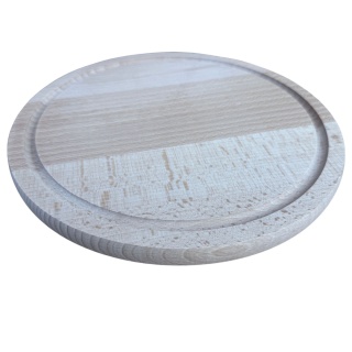 Okrągła Drewniana Deska 25 cm – Ekologiczna, Polski Producent, z Rowkiem