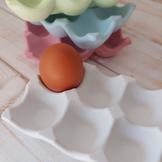 Podstawka Na Jajka Dekoracja Gipsowa Na Pisanki