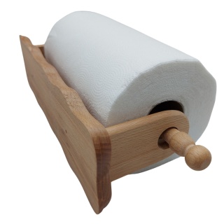 Uchwyt Na Recznik Papierowy na Ścianę Drewniany Wieszak Na Dużą Rolkę