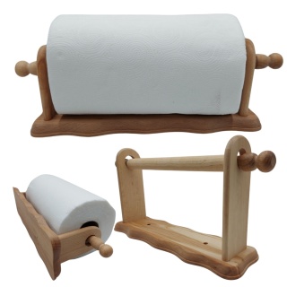 Uchwyt Na Recznik Papierowy na Ścianę Drewniany Wieszak Na Dużą Rolkę