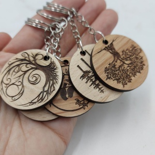 Brelok Drewniany Do Kluczy Zawieszka Do Plecak Zestaw 5szt Breloczków