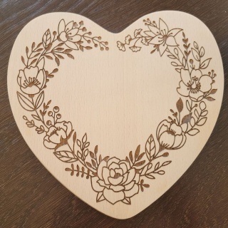 Deska Do Krojenia Mała Deseczka Śniadaniowa Drewniane Serduszko Na Prezent