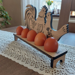 Drewniana Podstawka Na Jajka Stojak Do Jajek Dekoracja Wielkanocna