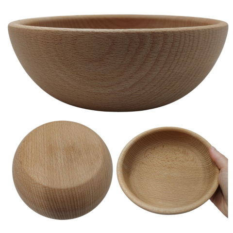 Miska Drewniana Na Kaszę Na Orzeszki Ryż Na Imprezę Miseczka Ekologiczna 18