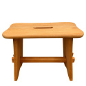Taboret Brązowe Drewniane Krzesło Niski Stołek Stołeczek Przenośne Krzesełko Taboret Brązowe Drewniane Krzesło Niski Stołek Stołeczek Przenośne Krzesełko