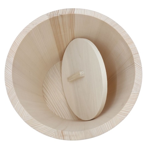 Beczka Do Kiszenia Kapusty Ogórków 15l | Drewniane Wiaderko z Pokrywą