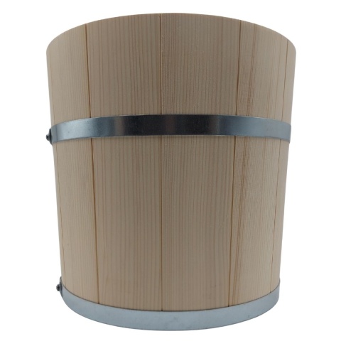 Beczka Do Kiszenia Kapusty Ogórków 15l | Drewniane Wiaderko z Pokrywą