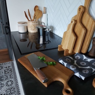 Dębowa Deska do Krojenia i Serwowania – 43 cm, Naturalne Drewno, Polski Producent