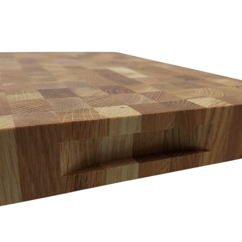 Deska Dębowa Sztorcowa End-Grain 40x30x4 cm | Solidna Deska Do Krojenia