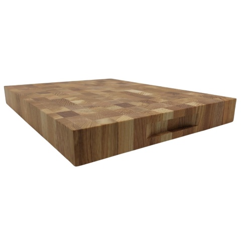 Deska Dębowa Sztorcowa End-Grain 40x30x4 cm | Solidna Deska Do Krojenia