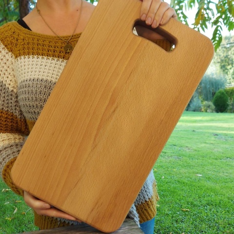 Deska do Krojenia Profesjonalna z Drewna Bukowego z uchwytem - Polski Produkt