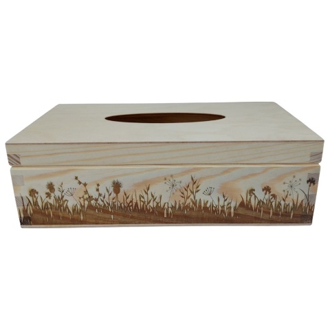 Drewniany Chustecznik z Wieczkiem – Naturalny Design, YOLLI Polska