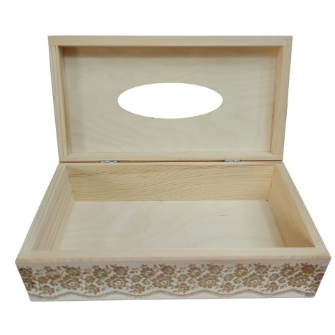 Drewniany Chustecznik z Wieczkiem – Naturalny Design, YOLLI Polska