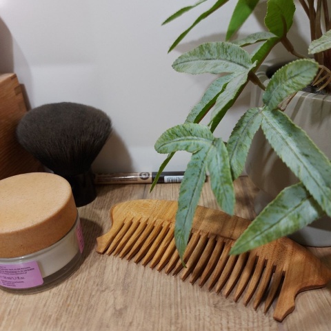 Drewniany Grzebień Kieszonkowy z Czereśni 15 cm – Naturalny, Nie Elektryzuje Włosów