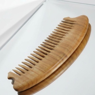 Drewniany Grzebień Kieszonkowy z Czereśni 15 cm – Naturalny, Nie Elektryzuje Włosów