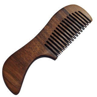 Drewniany Grzebień z Rączką Antystatyczny Do Czesania Włosów