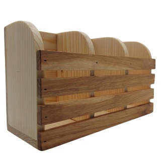 Drewniany Organizer Kuchenny | Stojak na Sztućce i Przybory | Yolli