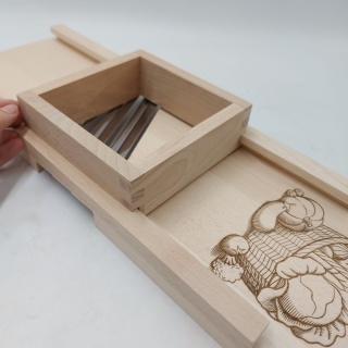 Duża Drewniana Szatkownica do Kapusty i Warzyw z Szufladką | Tarka Eko