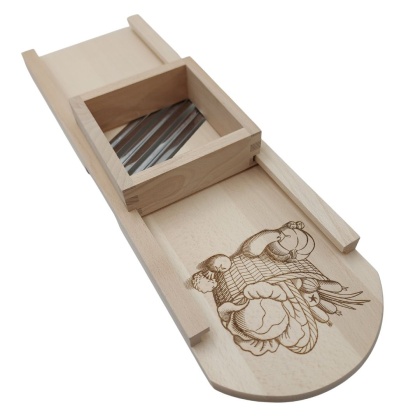 Duża Drewniana Szatkownica do Kapusty i Warzyw z Szufladką | Tarka Eko