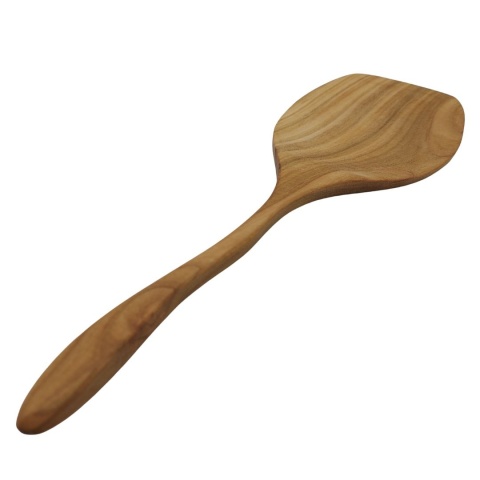 Duża Łopatka Do Obracania Drewniana Asymetryczna Szeroka Do Naleśników