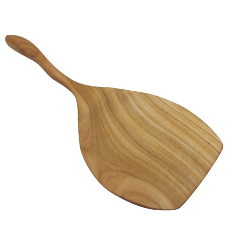 Duża Łopatka Do Obracania Drewniana Asymetryczna Szeroka Do Naleśników