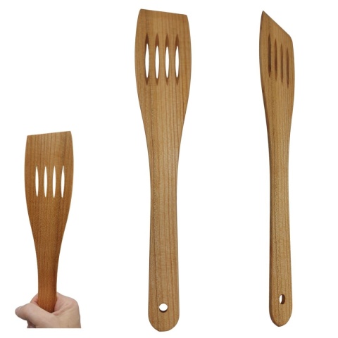 Łopatka Kuchenna do Smażena Czereśniowa Szpatułka Ażurowa