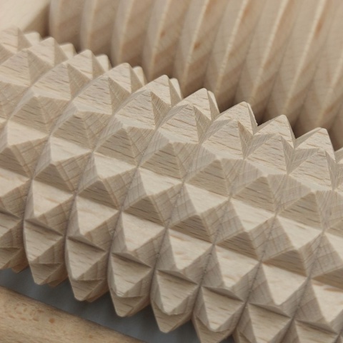 Masażer Do Stóp Leczniczy Dwurzędowy Duże Drewniane Masażery Rolki