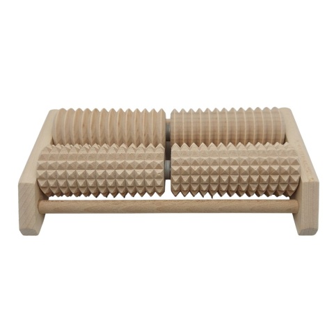 Masażer Do Stóp Leczniczy Dwurzędowy Duże Drewniane Masażery Rolki