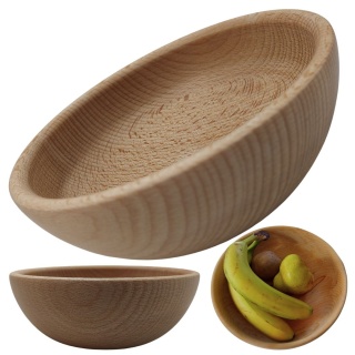 Miseczka Drewniana Na Przekąski Miski Na Zupę Miska Bukowa 20cm Półmisek