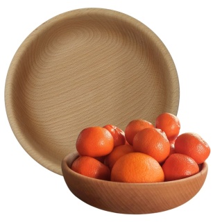 Miska Drewniana Na Owoce Przekąski Czipsy Orzeszki Miski Drewniane 23cm