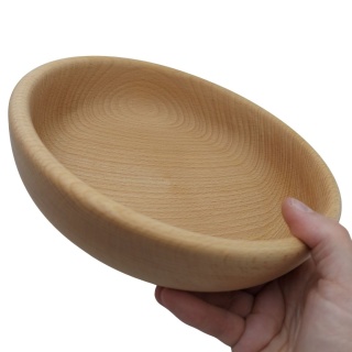 Miska Drewniana Na Owoce Przekąski Czipsy Orzeszki Miski Drewniane 23cm