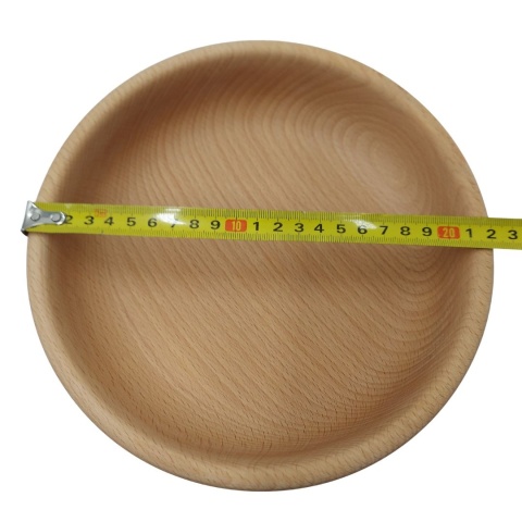 Miska Drewniana Na Owoce Przekąski Czipsy Orzeszki Miski Drewniane 23cm