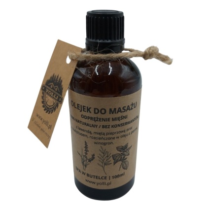 Olejek do Masażu Relaksacyjny 100% Naturalny 100ml