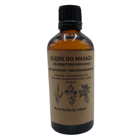 Olejek do Masażu Relaksacyjny 100% Naturalny 100ml